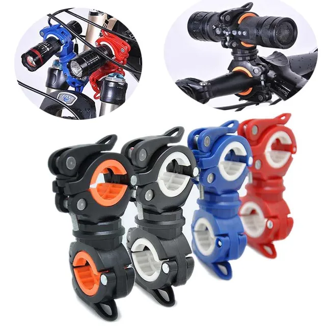 Cheap Multifunction Bike Bicycle Flashlight Holder 360 Degree Rotation Torch Mount LED Head Front Light Holder Clip for MTB Road Bike