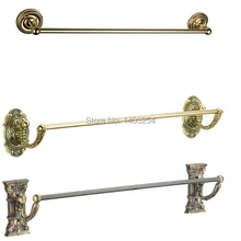 Все медные банные Держатель для полотенца бар полотенце одно полотенце бар аксессуары для ванной комнаты