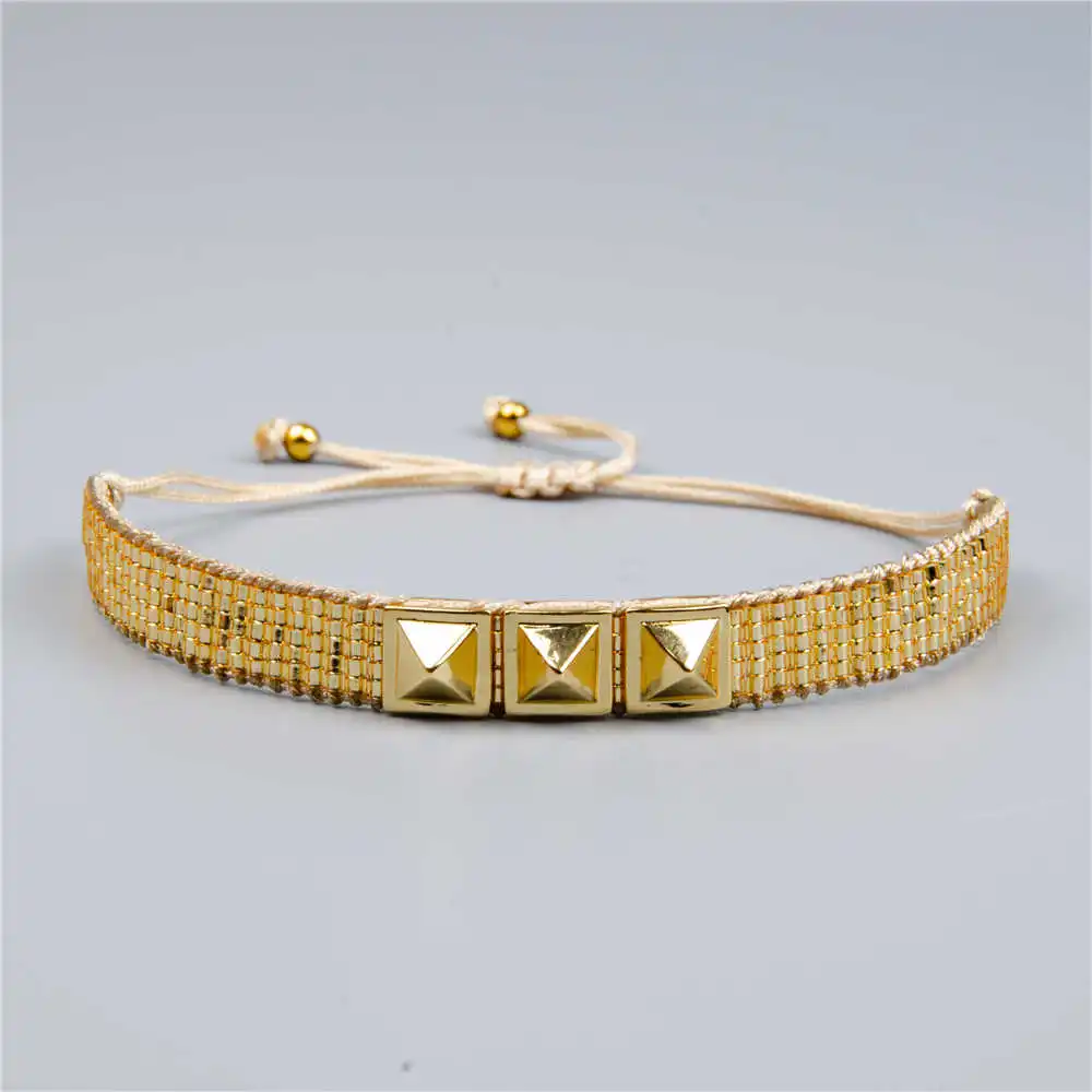 Go2boho браслет от сглаза Delica бисер MIYUKI браслет Femme Bileklik Pulseras Mujer женские ювелирные изделия с кристаллами кисточкой ручной работы
