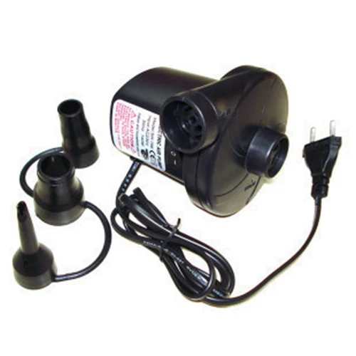 

Newest AC 220V Electric Air Pump for Air Bed Boats Dolls Inflatable Bag Mattress With 3 Nozzles EU Plug --