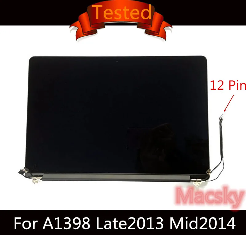 

Tested 15.4'' A1398 LCD Screen Complete for Macbook Pro 15" A1398 Full Display Assembly 2013 2014 2015 ME293/294 MGXC2LL/A