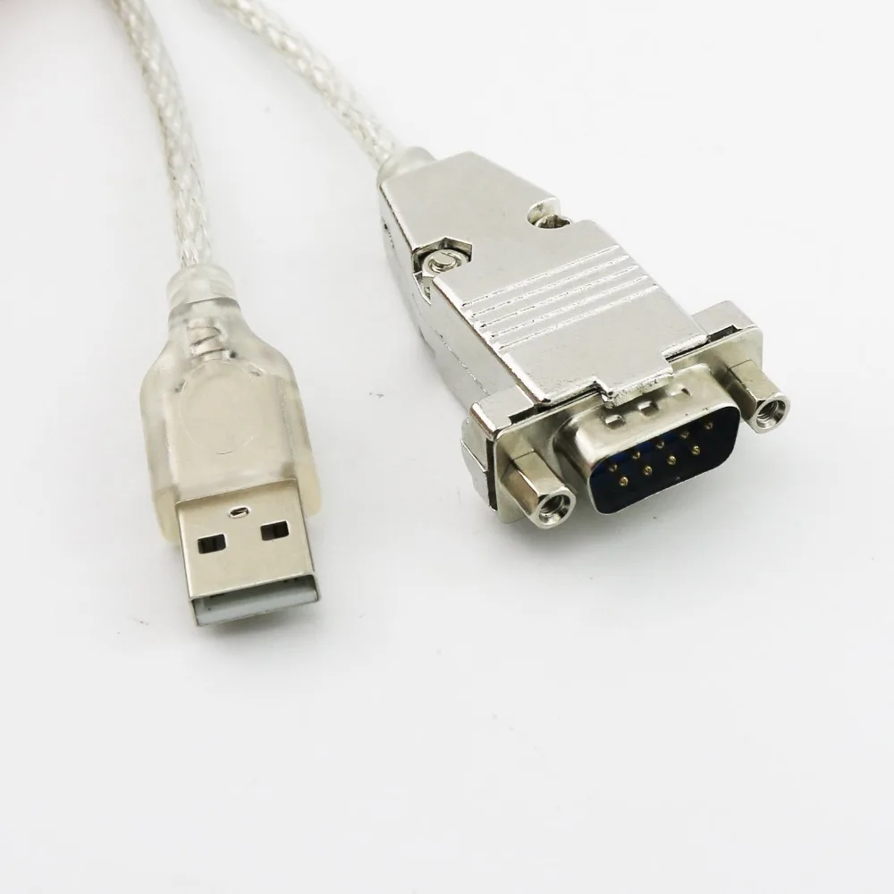 1x USB 2,0 A штекер RS232 последовательный 9 Pin DB9 штекер COM порт металлический корпус соединителя кабель адаптер конвертер 3 фута/1 м