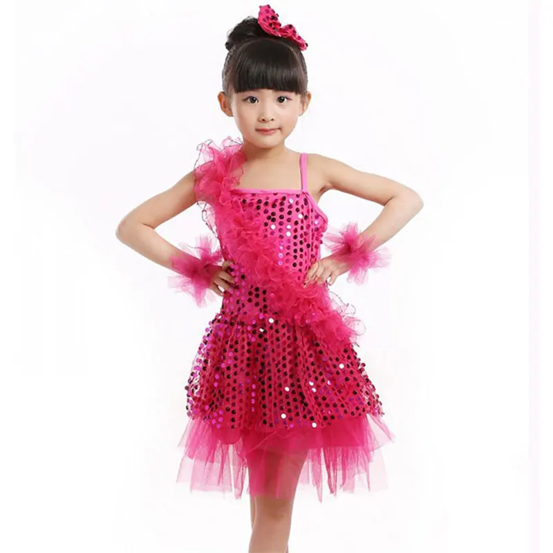 

Children Kids Ballet Latin Dancewear Stage Dancing Clothing Dance Costume Child Latin Ballet Dance Dress For Girls
