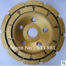 4 ''NCCTEC алмазный шлифовальный круг чашки | 100 мм диск по бетону | двухрядный диск