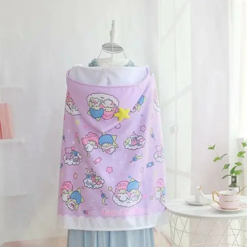 Мультфильм Sanrio, Hello Kitty с рисунками из мультфильма «My Melody Cinnamoroll pompurin Little Twin Stars детское банное полотенце халат пляжный халат летняя Одеяло - Цвет: 8