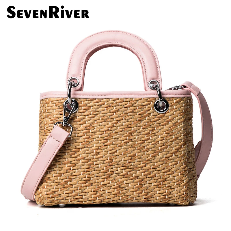 0 : Buy Fashion 2017 Beach Bags Women Small Straw Bag Summer Luxury Designer Top ...