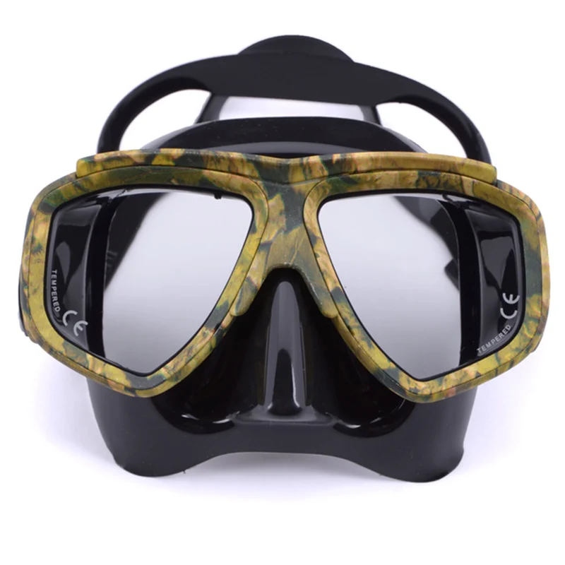المهنية تمويه التمويه الغوص قناع الغوص الغوص عدسة PC الإطار والعتاد آمنة Spearfishing السباحة نظارات المهنية تمويه التمويه الغوص قناع الغوص الغوص عدسة PC الإطار والعتاد آمنة Spearfishing السباحة نظارات
