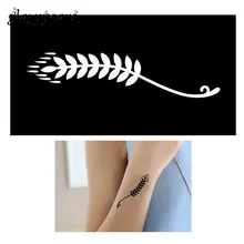 1 Простыни Творческий листьев Дизайн Малый индийская хна Татуировка трафарет женская рука Краска для тела Книги по искусству Менди татуировки шаблон устойчивое g143