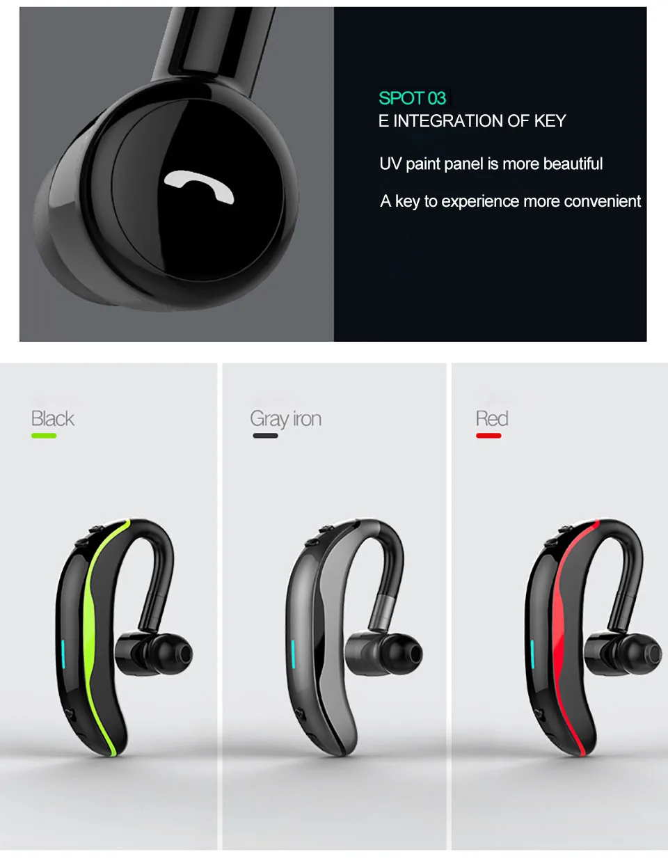 Bluetooth headphone for Apple iPhone X 9 Plus 8 7 6 Noise Cancelling Earbud Bluetooth earphone for Smart Phone Samsung S9 Note
