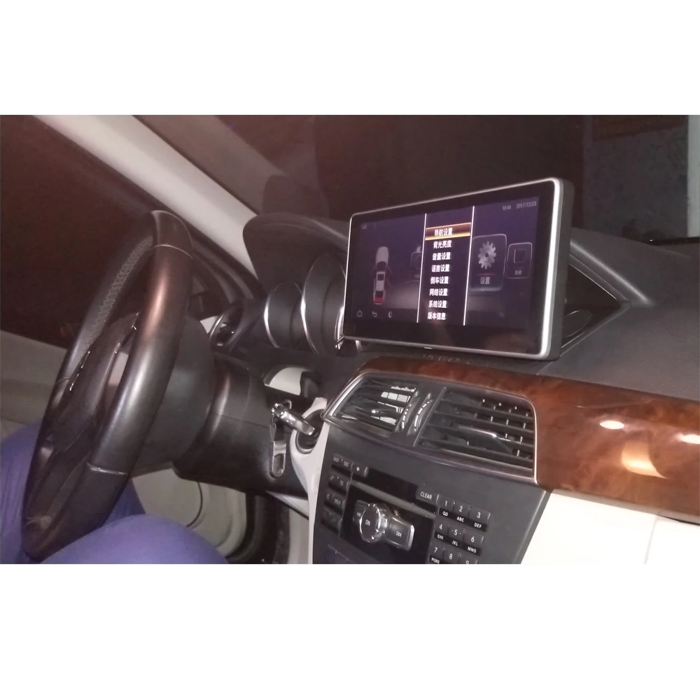Top 4-Core 2+32G Car Android 8.1 10.25 inch Display for Mercedes Benz C Class W204 2011-2013 Command System Upgrade Head Up Screen 2
