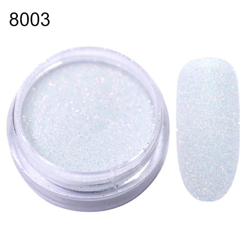 0.5g/box Chameleon Nail Powder Nail Art Decorations Shining Glitters Dust Nail Pigment Glitter Powder Black Base Needed - Цвет: 8003