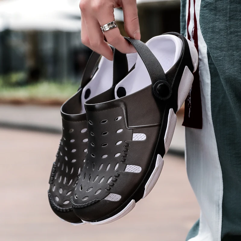 

VADAMOY 2019 New Large Size Men Sandals Summer Flip Flops Slippers Men Outdoor Beach Casual Shoes Cheap Male Sandals Water Shoes
