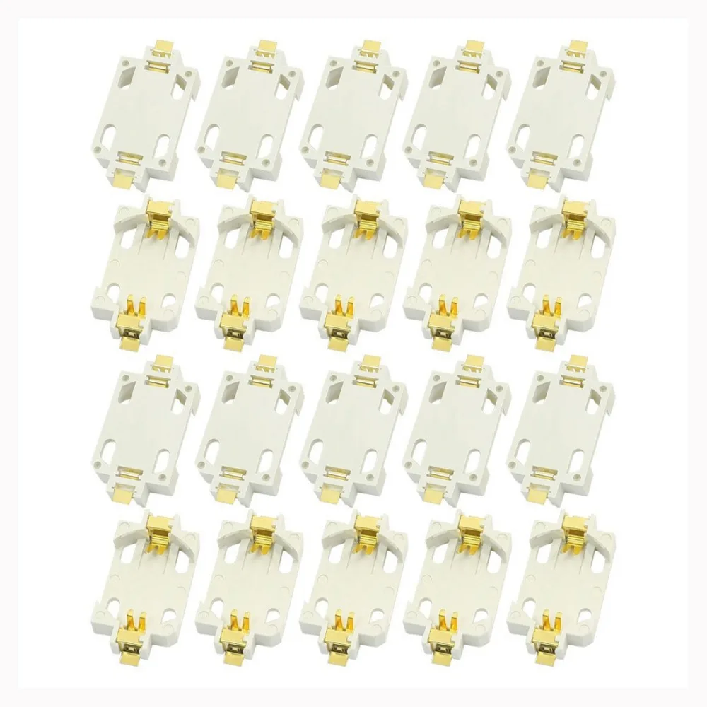 20 шт белый корпус CR2032 SMD сотовый кнопка гнездо аккумулятора держатель чехол |