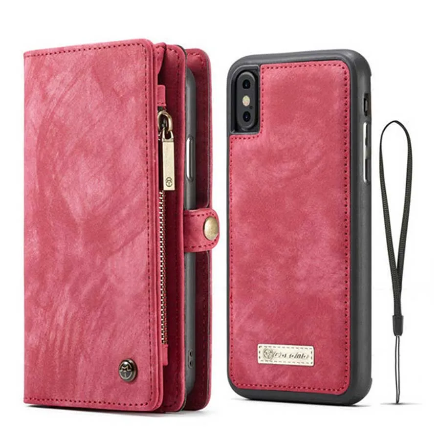 Leather Wallet Case for Samsung Galaxy S10 S10e 2-in-1 Detachable Phone Cover Card Wallet Flip Case for Samsung S10 Plus S10lite (23)