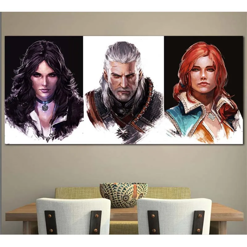 

3 pcs/setDiy Diamond Embroidery Witcher Diamond Painting Cross Stitch Diamond Mosaic Embroidery With Home Decoration ZP-019