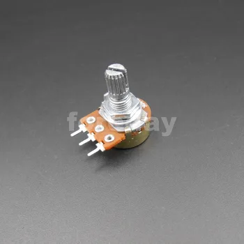 

10PCS WH148 B 1K 2K 5K 10K 20K 50K 100K 250K 500K 1M ohm Linear Taper Rotary Potentiometer Panel pot 3 Pins 10PCS/LOT *FD666-675