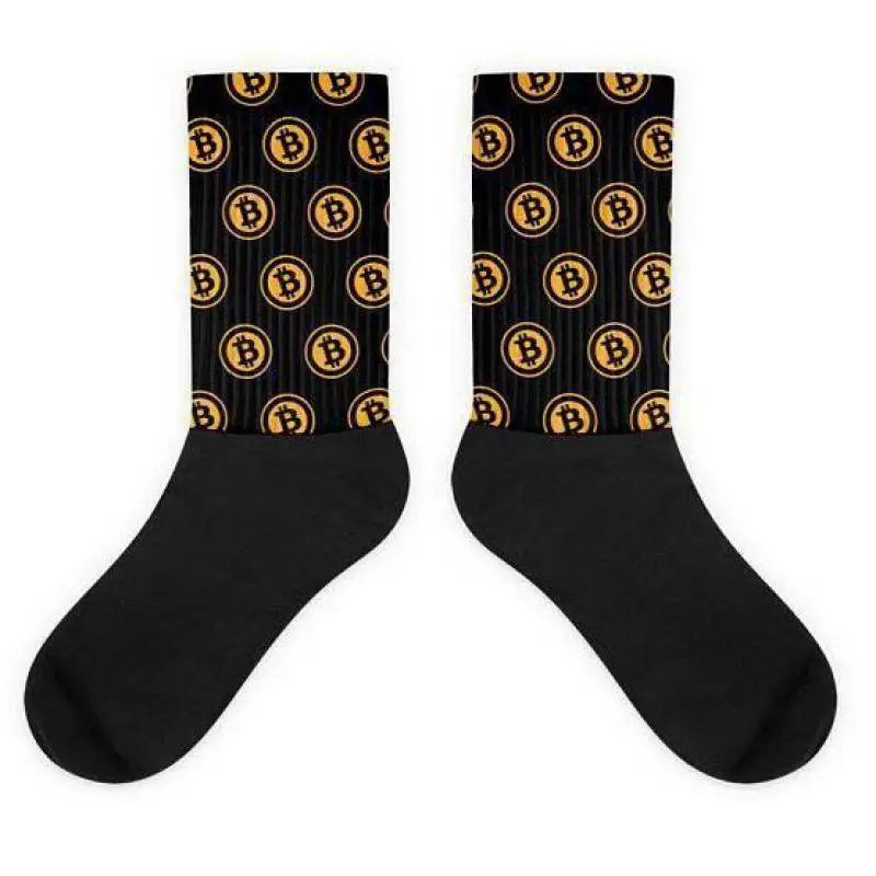 Мужские и женские носки Virtual currency Bitoin в трубке хлопковые тренд игра улица хип хоп