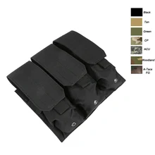 Страйкбол снаряжение Molle штурмовой боевой мешок жилет быстрая упаковка картриджи Перевозчик патронов держатель Тактический Магнитный тройной AK M4 подсумок