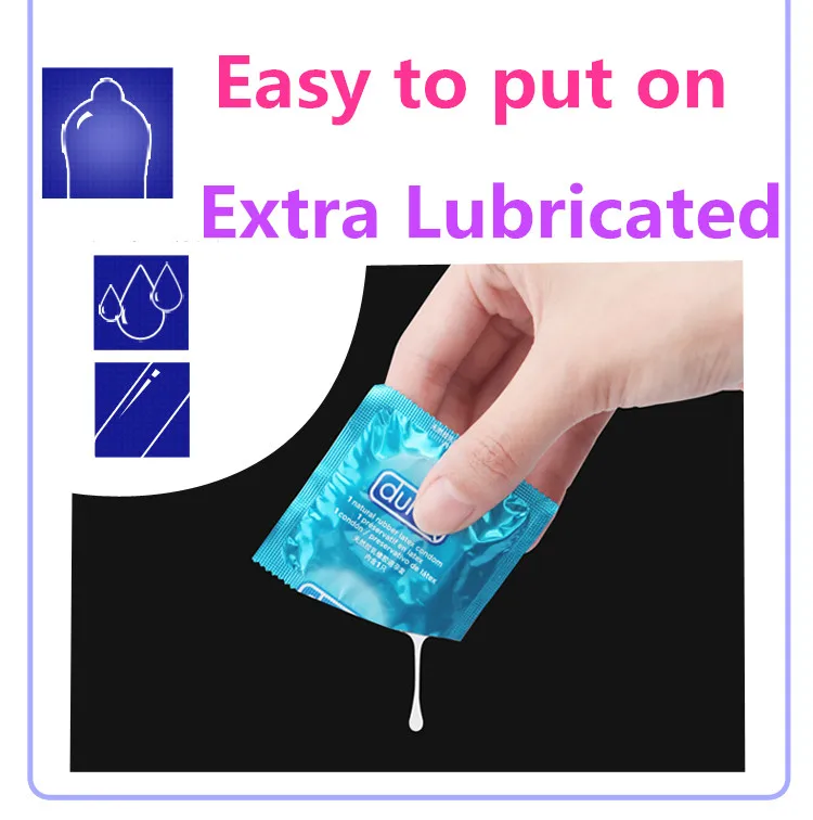 Durex Condom 100/64/32 Pcs Box Natural Latex Smooth Lubricated Contraception 4 Types Condoms for Men Sex Toys Products Wholesale