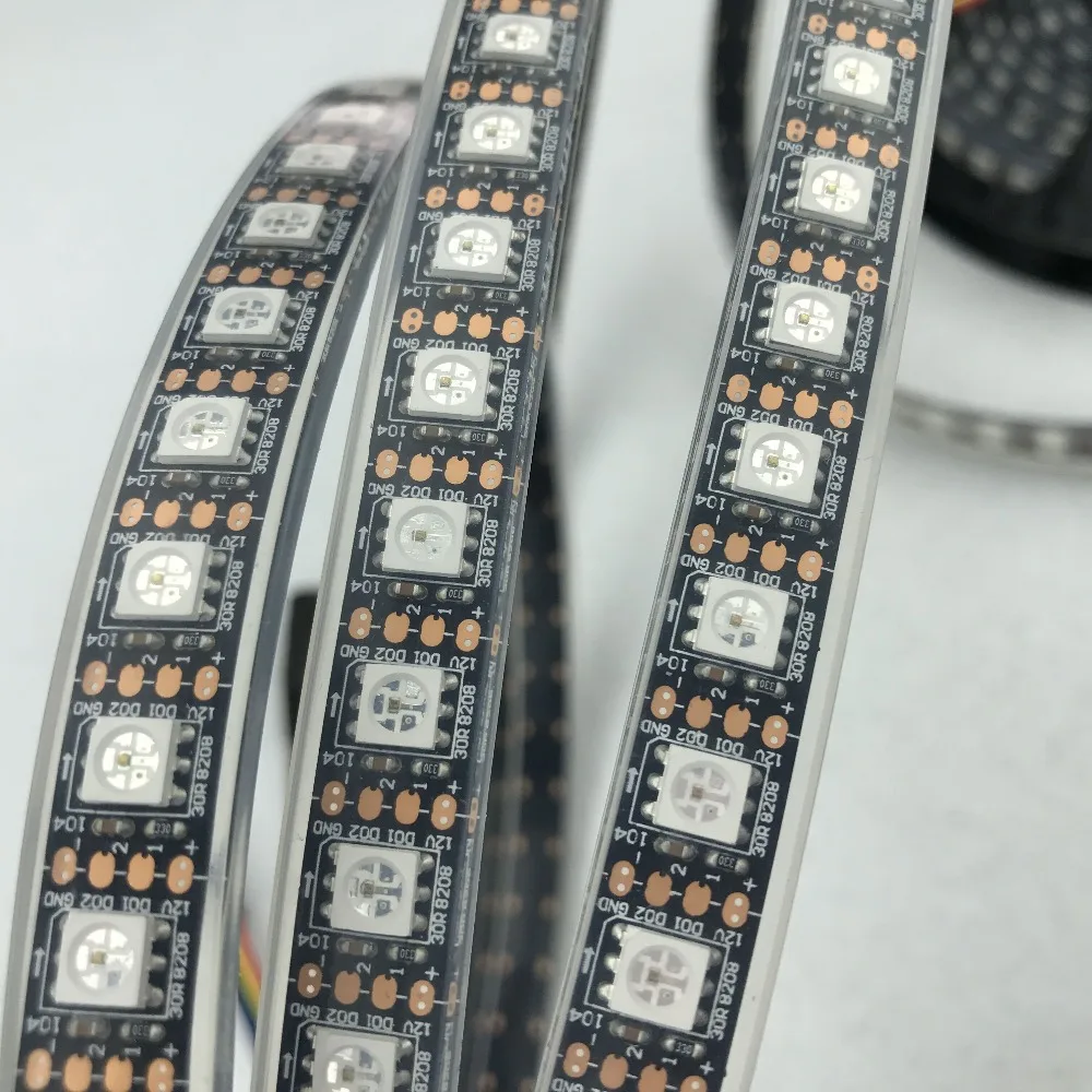 Модифицируемая Светодиодная лента RGB 5050 GS8208 (похожая на WS2813)DC12 в 90 светодиодный