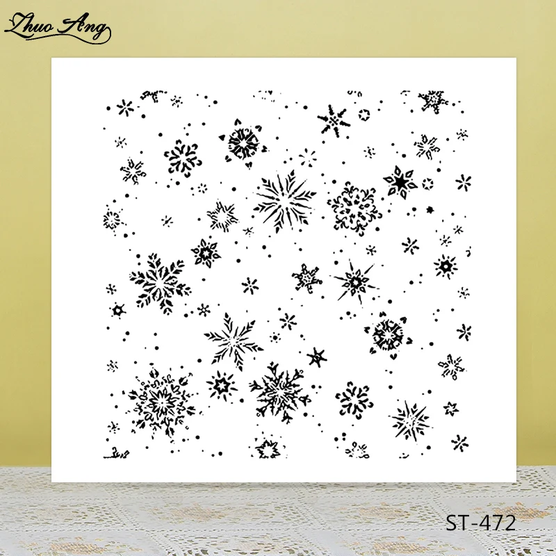 

Pretty Snowflake Transparent Rubber Stamp/Seal for DIY Scrapbooking/Photo Album Decorative Card Making Clear Stamps Supplies