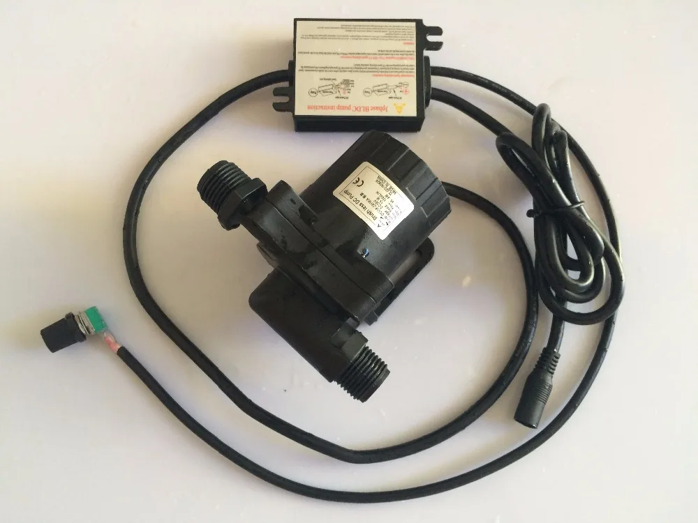 

Free shipping!! 2pcs 5-24Vdc Speed Adjustable Micro DC Pump 50F-24150A, 1560LPHM 15M Submersible, For Hot Water Circulation Pump