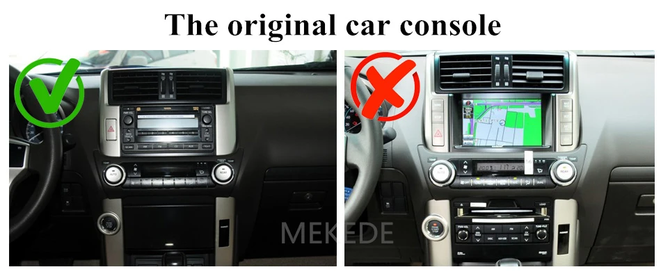 Discount Mekede Car Multimedia player Autoradio car gps dvd player for Toyota Prado 150 Land cruiser 2010-2013 with 4G LTE wifi bluetooth 5