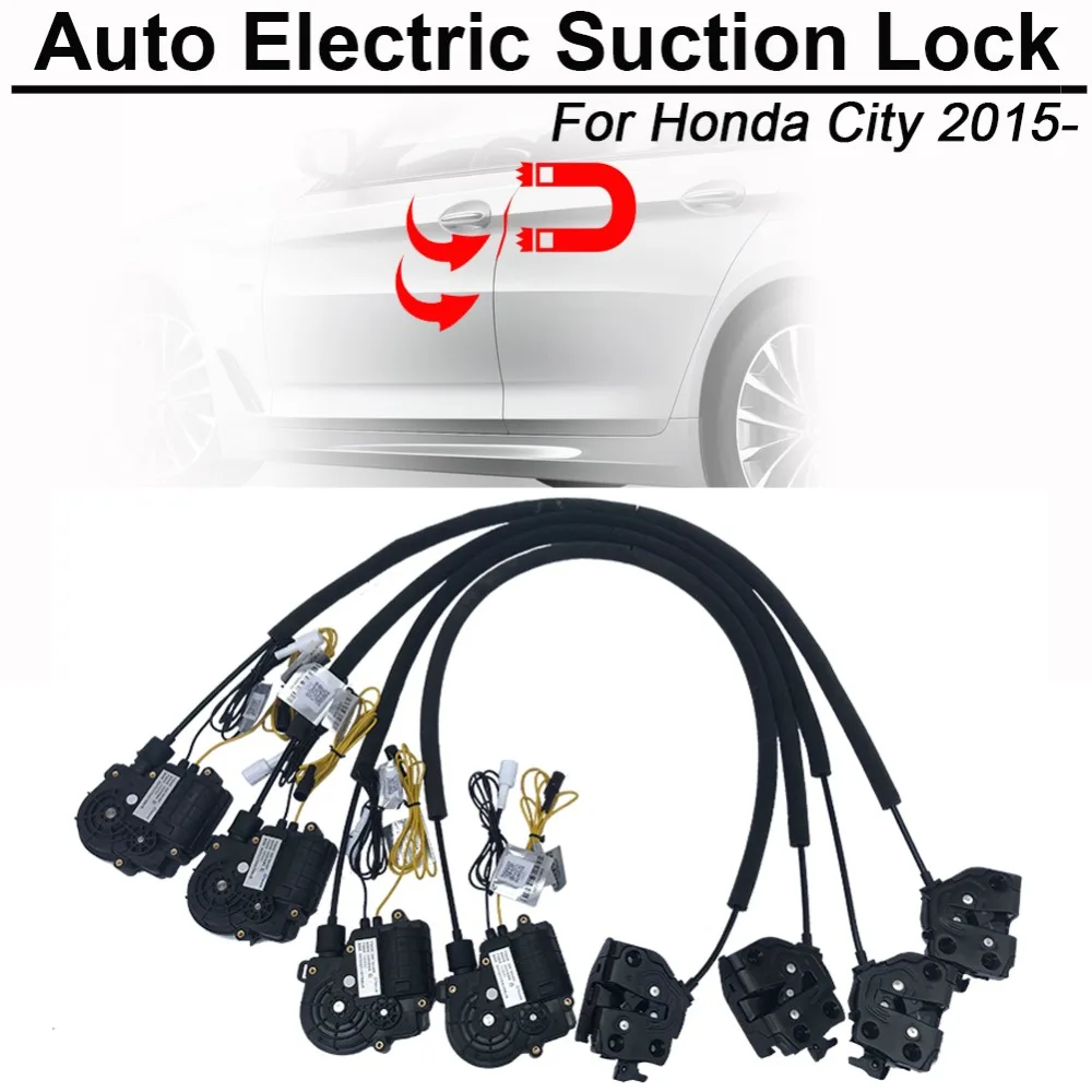 

CARBAR Smart Auto Car Electric Suction Door Lock for Honda City 2015- Automatic Soft Close Super Silence Self-priming Door