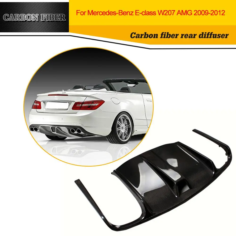 Details about / BENZ W207 COUPE E350 E550 AMG SPORT PACKAGE REAR CARBON FIBER FRONT LIP SPOILER