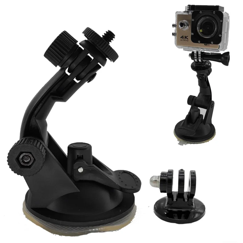 Go pro Accessories 360 Degree Rotating Car Windshield Vacuum Suction Cup Mount for Xiaomi Yi GoPro