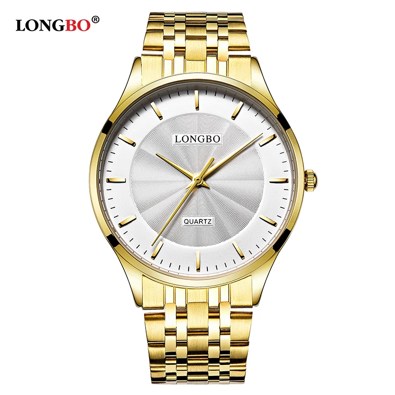 

LONGBO Men Quartz Watch lovers Watches Couple Watches Gifts Leather Wristwatches Women Fashion Casual Watches Business New 80266