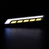 Новый светодиодный гибкий дневный ходовой светильник DRL, водонепроницаемый универсальный набор COB ДХО, дневный светильник, противотуманный светильник, автомобильный Дневной светильник для вождения 12 В 20 Вт ► Фото 3/6