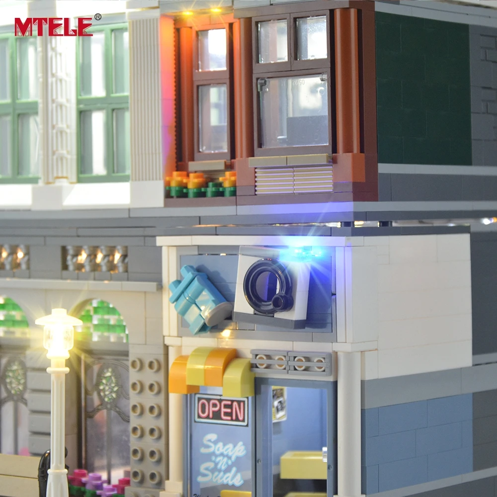 MTELE светодиодный светильник Up Kit для Creator Brick Green Bank светильник ing набор совместим с 10251(не включает модель