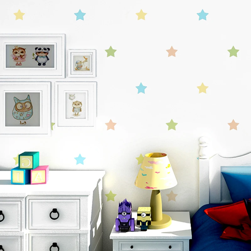 Children's Bedroom Wallpaper 3D Cartoon Color Star Boys And Girls Background Wall Paper Roll Home Decor Non-Woven Wall Coverings Children's Bedroom Wallpaper 3D Cartoon Color Star Boys And Girls Background Wall Paper Roll Home Decor Non-Woven Wall Coverings