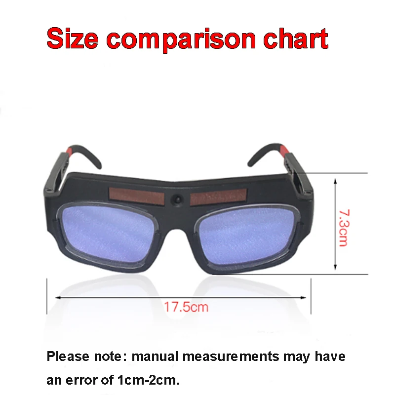 TX-012 сварочные очки с автоматическим затемнением на солнечной энергии 1 шт. затемняющие очки+ 1 шт. Чехол для очков+ 4 шт. наружный защитный лист
