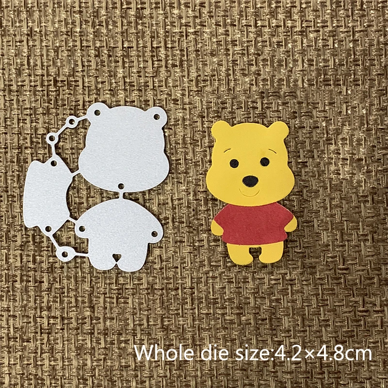 New Design Craft Metal Cutting Dies Bear Lovely Winnie The Pooh Scrapbooking Album Diy Paper Card Craft Embossing Die Cuts Cutting Dies Aliexpress