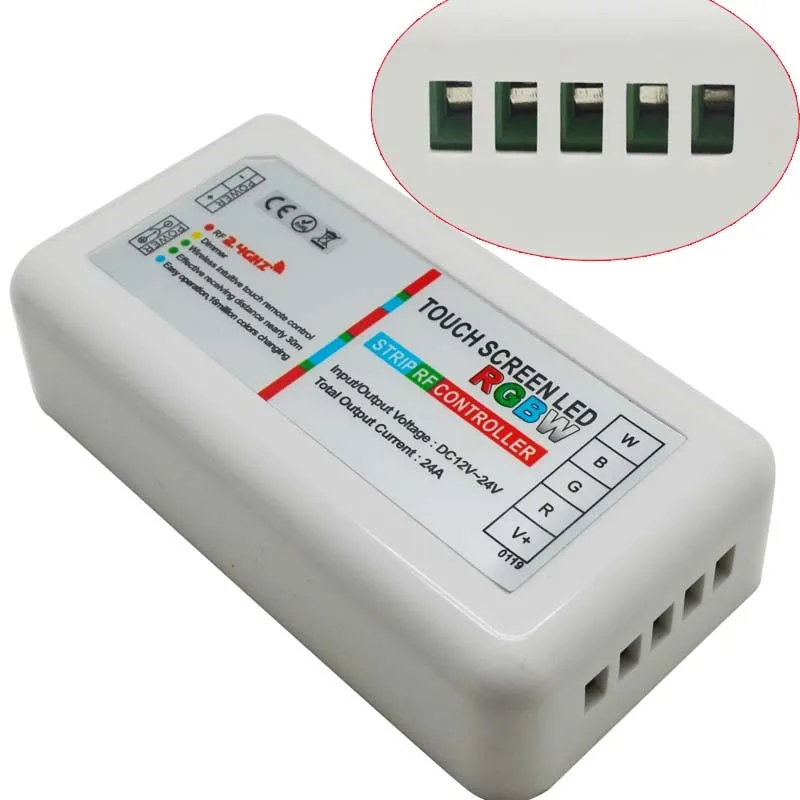 RGBW RGB светодиодный контроллер с сенсорным экраном 2,4G DC12 24V 18A пульт дистанционного управления канал для 5050 5630 RGB RGBW полосы света