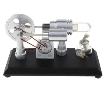 

LED Stirling Engine Motor Generator Model Physics Electricity Experiment Science Learning Educational Toys Laboratory Supplies