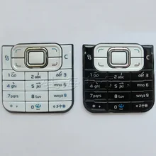 Черный/белый Ymitn Корпус чехол клавиатуры кнопки для Nokia 6120 6120C