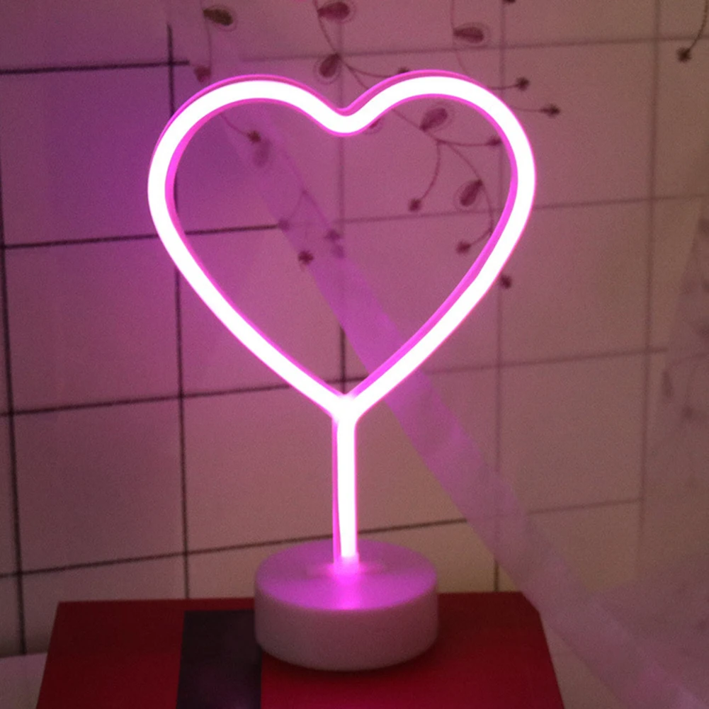 

3D neon lamp power by AA battery Party Night Decoration Light Neon Light for pary Festival Club Wedding Bedroom Decoration