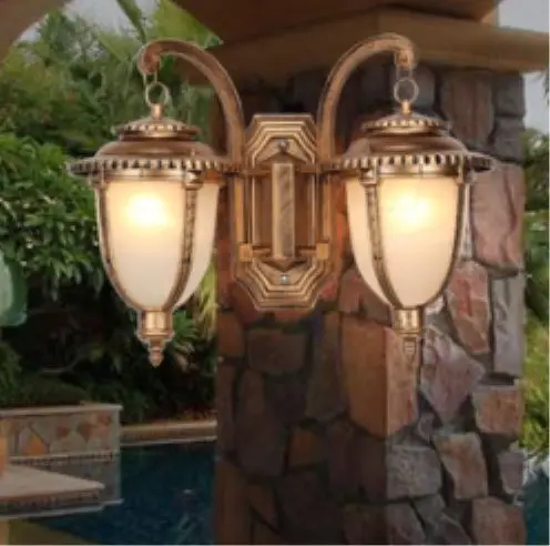 European double outdoor waterproof courtyard door balcony corridor led corridor wall outdoor lamp antique wall lamp European double outdoor waterproof courtyard door balcony corridor led corridor wall outdoor lamp antique wall lamp
