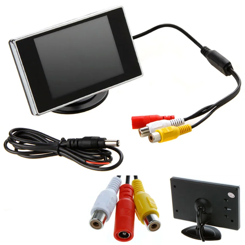 

Universal 3.5" Digital Video Recorder Rearview Camera Mirror Monitor Car LCD Monitor Auto Car Rear View Camera Display