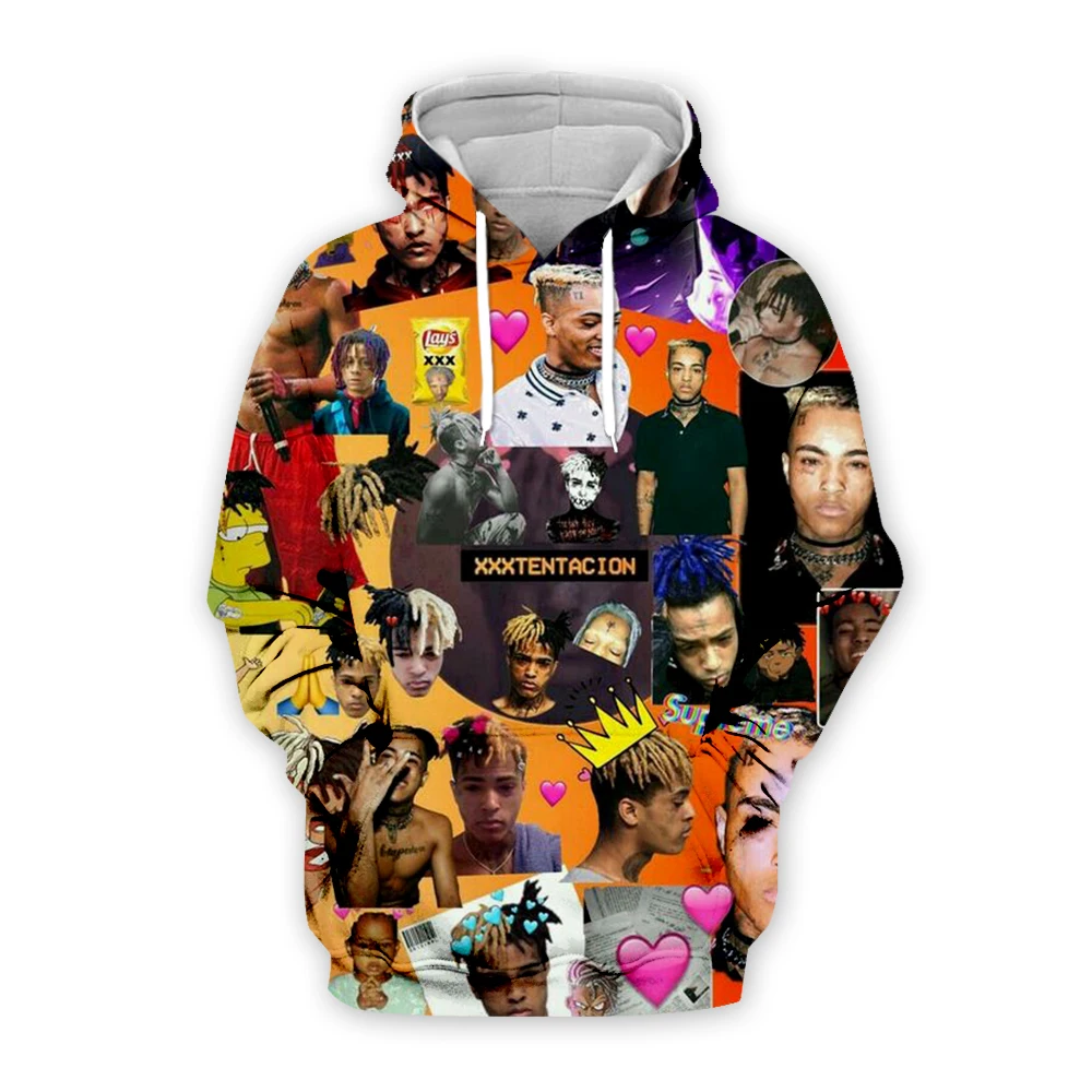 

Xxxtentacion 3d printed Hoodies Sad Men Sweatshirts Rapper Hip Hop Hooded Pullover Sweatershirts Swag Hoody Revenge Kill Tops