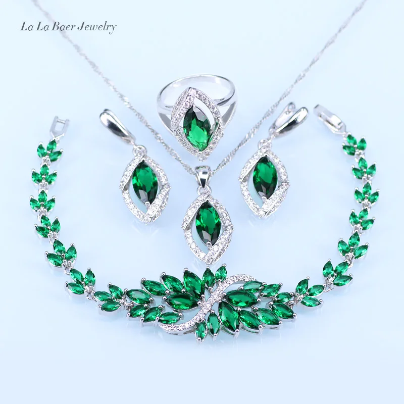 collier argent et vert collier argent et vert