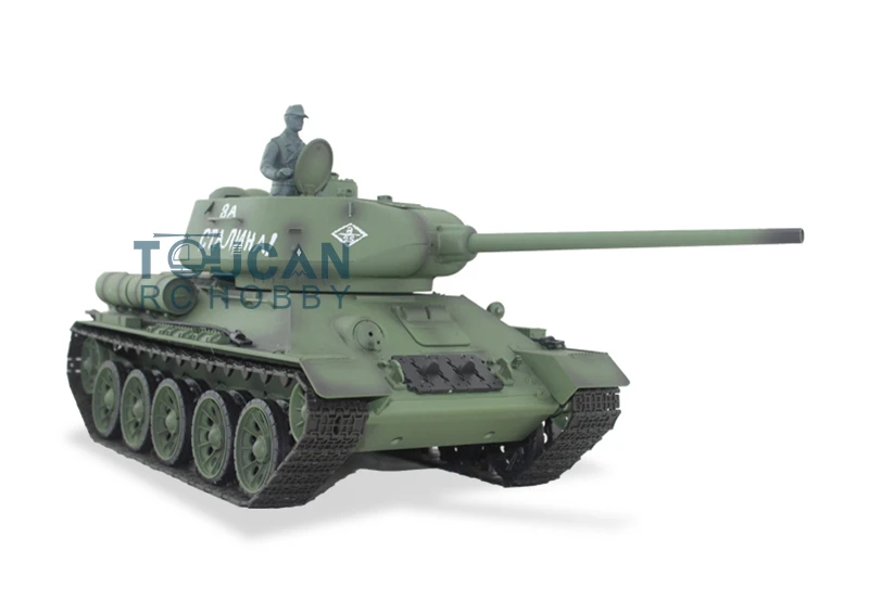 

2.4Ghz HengLong 1/16 Scale Soviet T-34/85 RTR RC Tank Plastic Version Smog Sound 3909