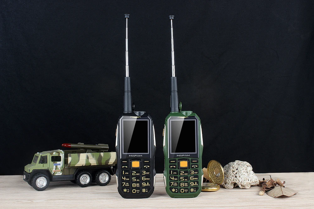 MAFAM M2 русский арабский 4000 mAh Dual SIM карты UHF Walkie Talkie тахограф беспроводной FM прочный мобильный Мощность Bank телефон P156