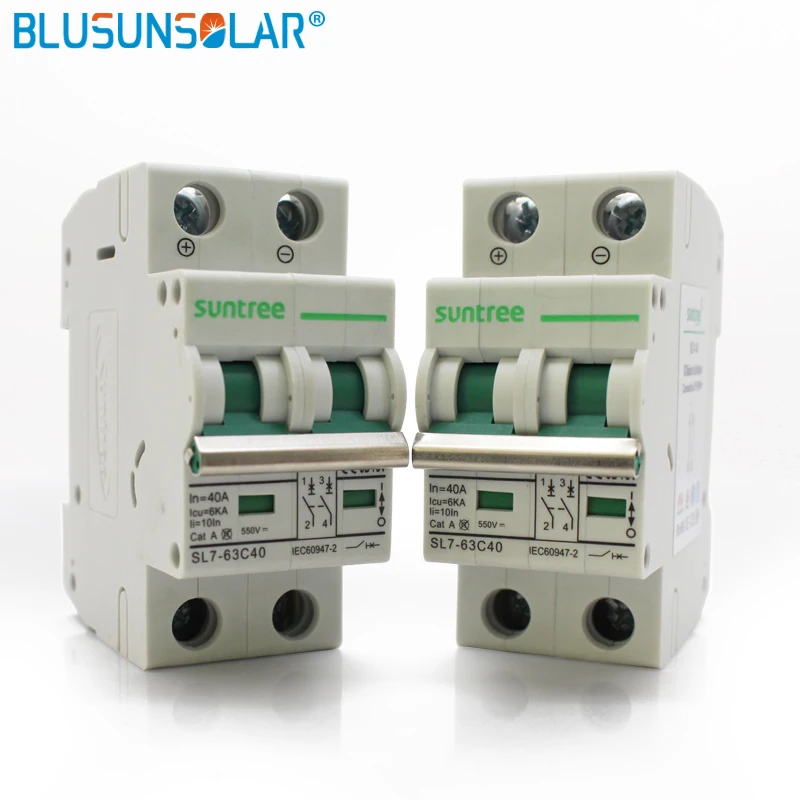 10pec 2 полюса 6A 10A 16A 20A 25A 32A 40A 50A 63A DC800V MCB DC Автоматический выключатель солнечной