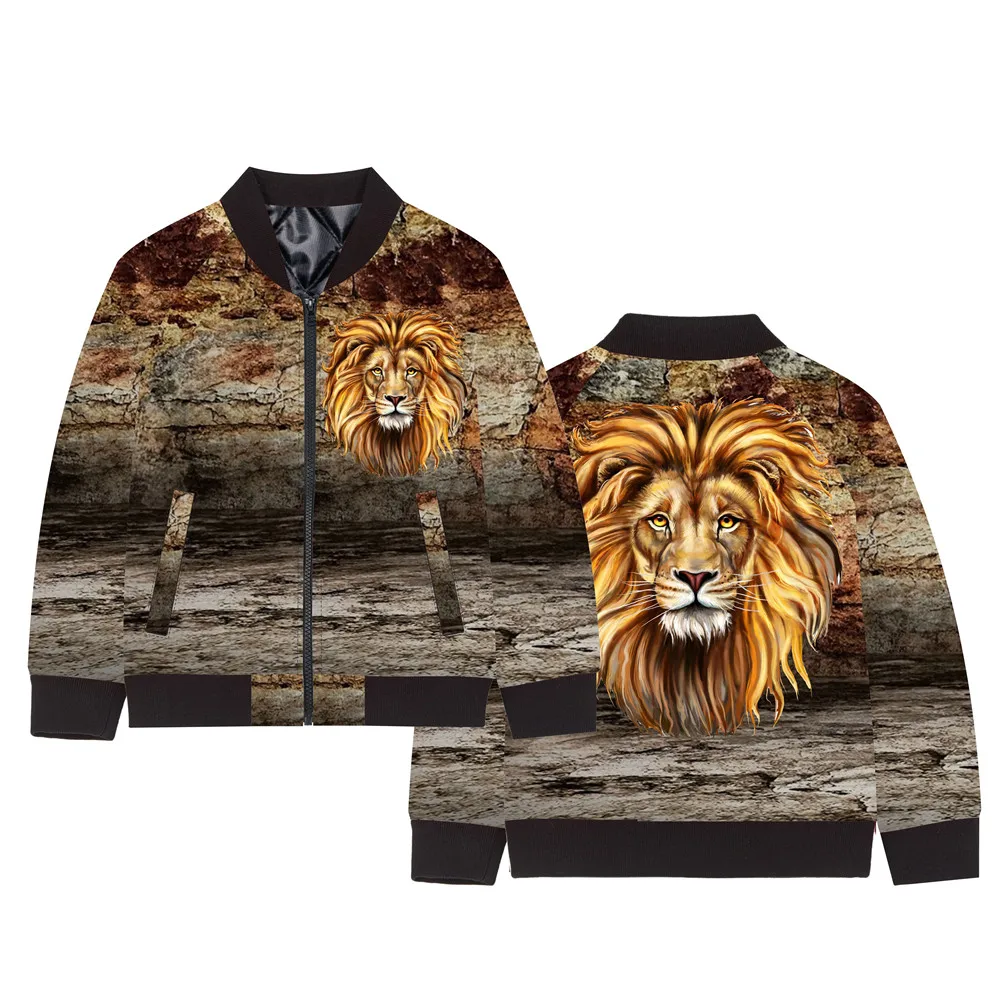 baby boy coat winterAutumn The lion printing Brand Fashion streetwear Children Coats Kids Outerwear Clothing kids jacket