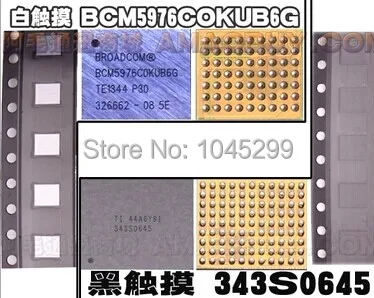 

1pair/lot 2PCS touch screen ic chip for Iphone 5S 5C crystal BCM5976C0KUB6G + black 343S0645 U12 + u15