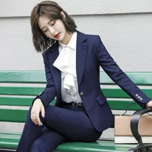 ^#Cheap Ladies Business Wear 2019 Autumn Winter High Quality Slim Striped Long Sleeve Small Suit Jacket Casual Skirt and Pants Set ^#Cheap Ladies Business Wear 2019 Autumn Winter High Quality Slim Striped Long Sleeve Small Suit Jacket Casual Skirt and Pants Set
